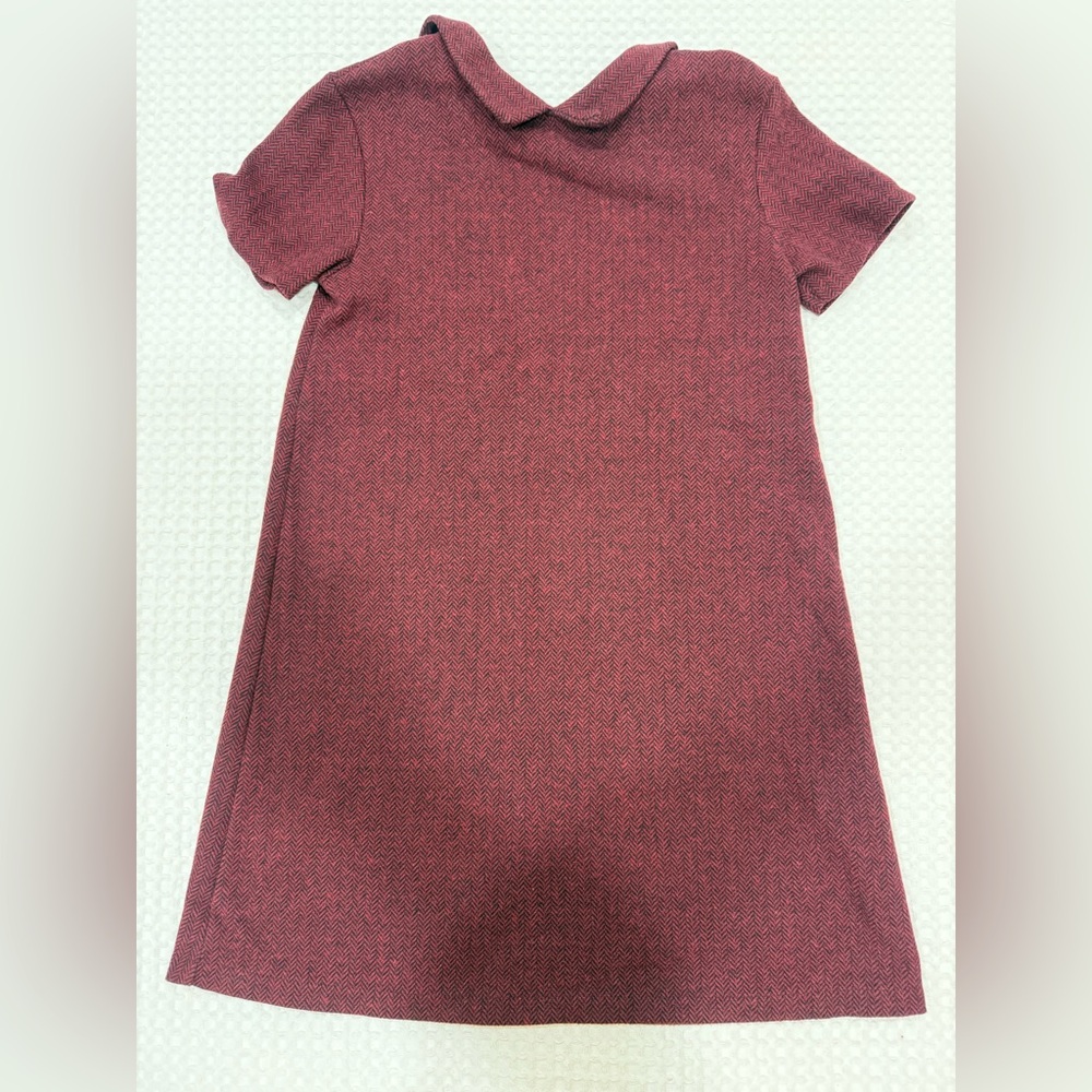 Girls burgundy short sleeve Zara dress 13/14